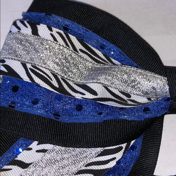 🎀 Bow - Blue/Black/Zebra. - Picture 5 of 5